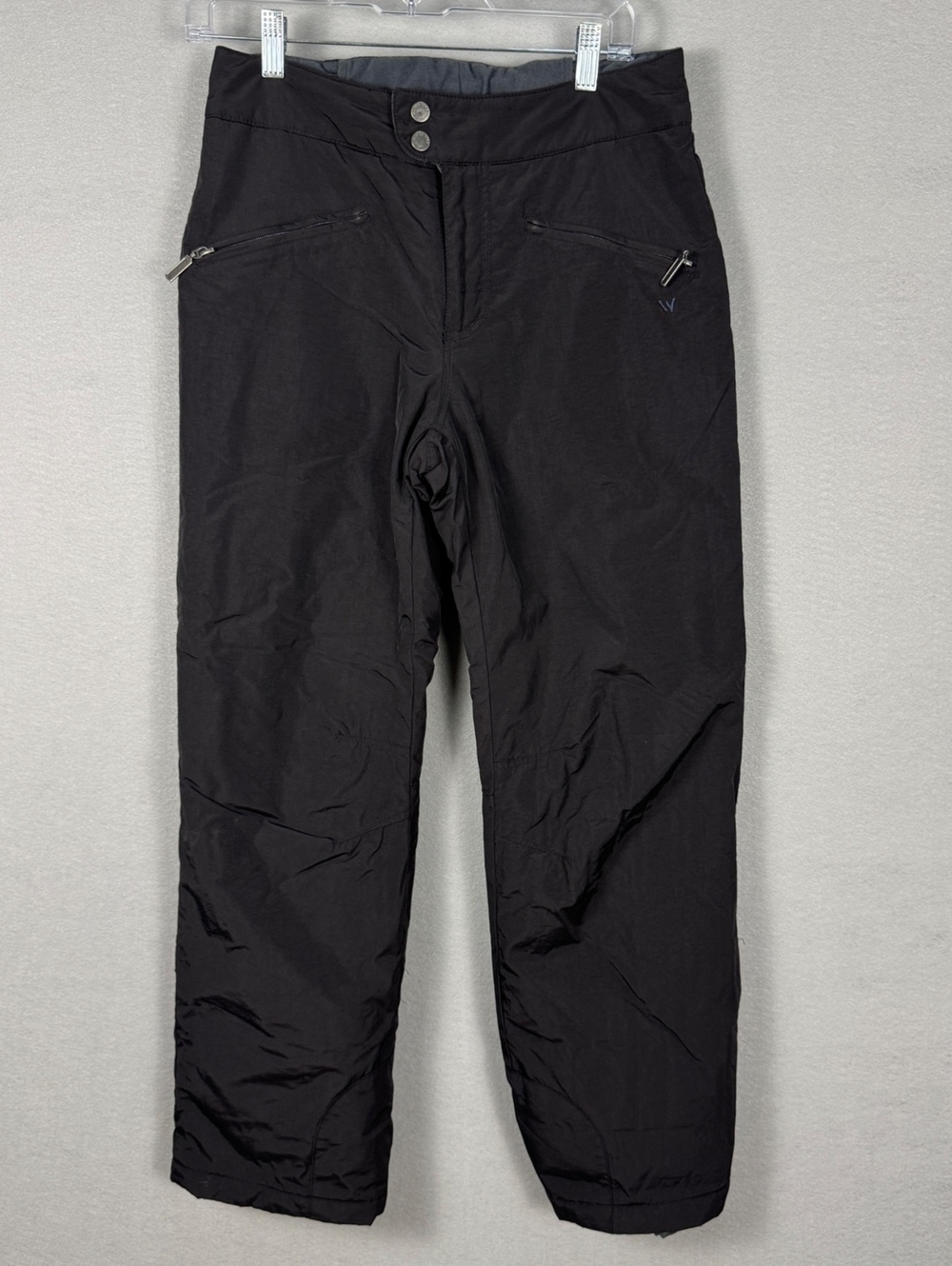 White Sierra Womens S Black Insulated Ski Snow Pants 29"